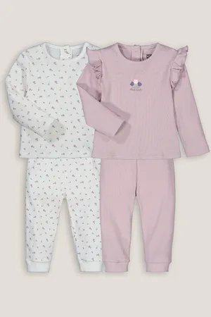 La Redoute Pack of 2 Pyjamas in Ribbed Cotton