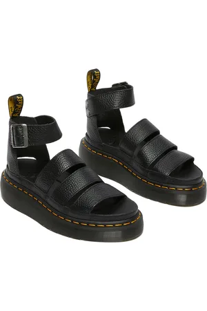 Dr. Martens Clarissa II Quad Wedge Sandals in Leather