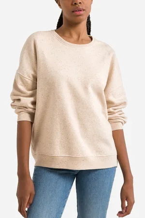 Sessun Chebbi Cotton Mix Sweatshirt with Crew Neck