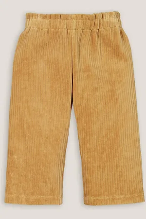 La Redoute Velour Wide Leg Trousers in Cotton Mix