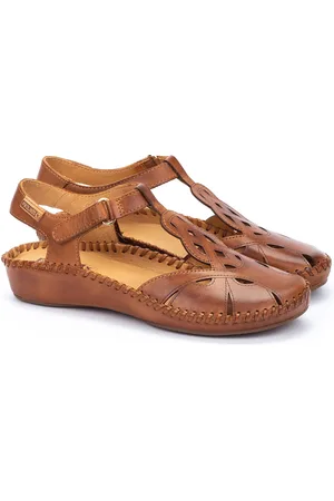 Pikolinos Vallarta Semi-Wedge Sandals in Leather