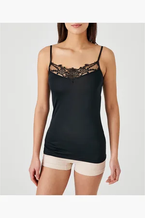 Damart Thermolactyl Cami with Guipure Lace, Grade 1