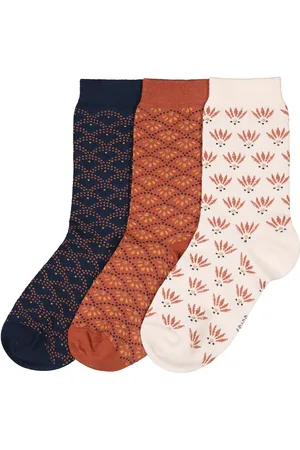 La Redoute Pack of 3 Pairs of Crew Socks with Art Deco Design