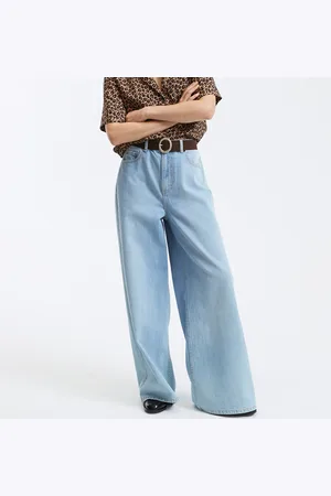 La Redoute Ultra Wide Leg Jeans with High Waist, Length 30.5"