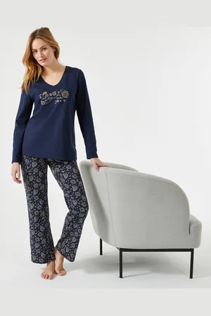 ANNE WEYBURN Printed Jersey Pyjamas