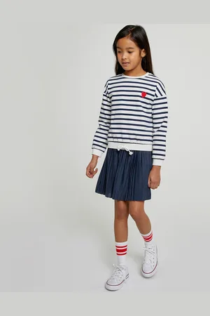 La Redoute Striped Cotton Mix Sweatshirt with Crew Neck
