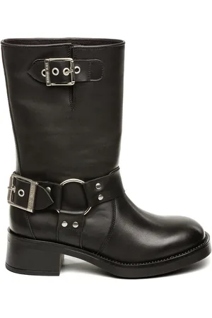 Steve Madden Blessing Leather Biker Boots