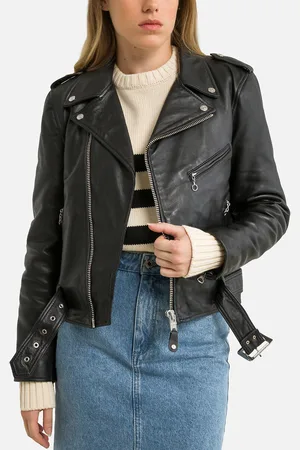 Schott NYC LCW8600 Leather Biker Jacket with Pockets