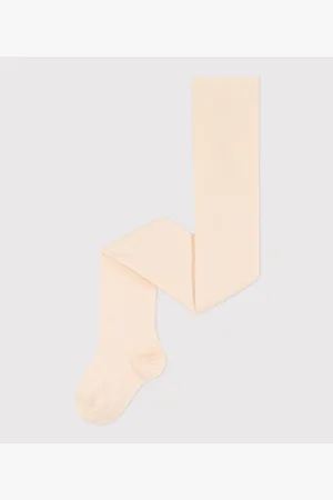 Petit Bateau Plain Tights in Cotton Jersey Mix