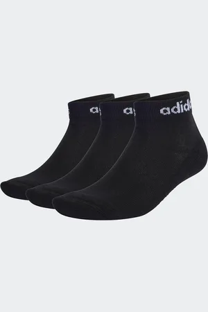 adidas Pack of 3 Pairs of Think Linear Socks in Cotton Mix