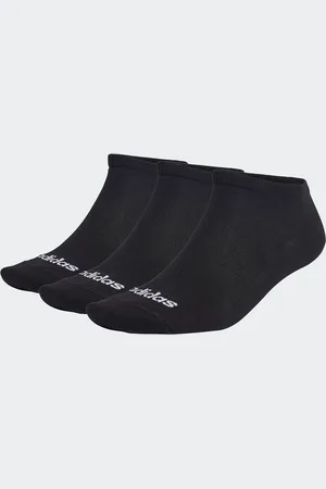 adidas Pack of 3 Pairs of Linear Thin Socks in Cotton Mix