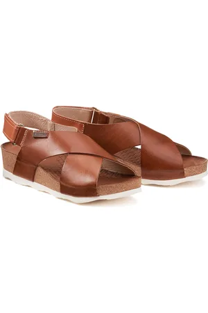 Pikolinos Mahon Leather Sandals with Wedge Heel