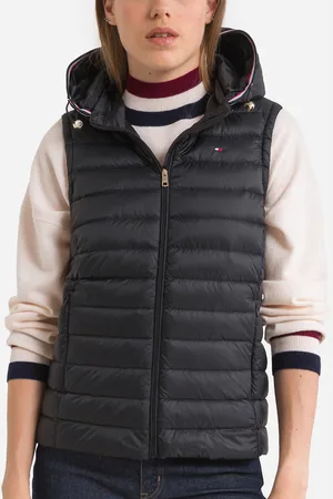 Tommy Hilfiger Short Padded Quilted Gilet with Hood
