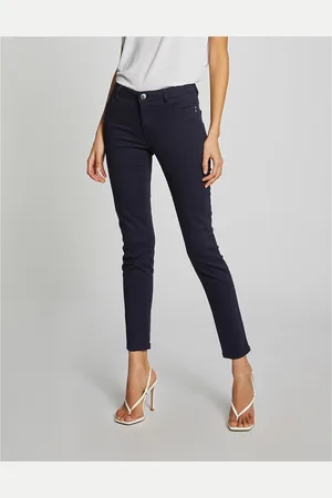 Morgan Slim Fit Trousers in Cotton Blend