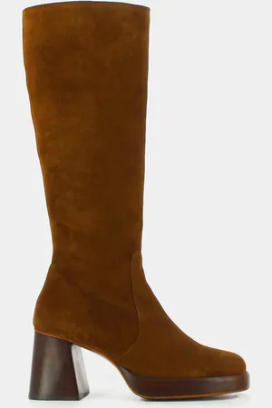 Jonak Betina Suede Calf Boots with Heel
