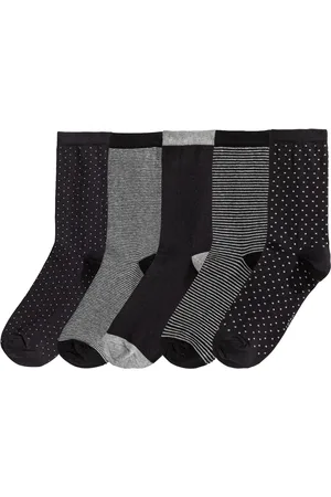 La Redoute Pack of 5 Pairs of Crew Socks in Cotton Mix