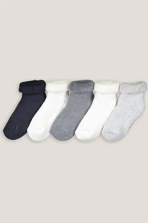 La Redoute Pack of 5 Pairs of Bouclé Socks in Organic Cotton Mix