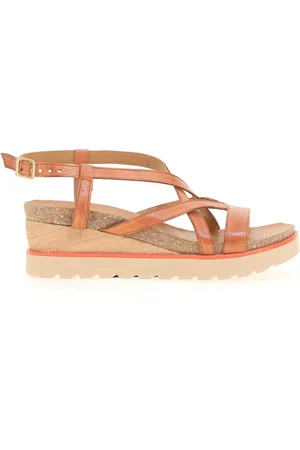 Mjus Leather Wedge Sandals