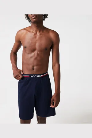 Lacoste Cotton Pyjama Shorts with Tricolour Waistband