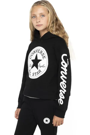 Converse Cotton Blend Cropped Hoodie