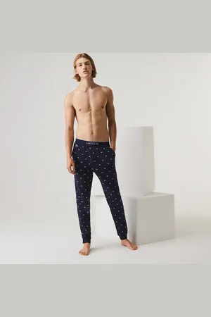 Lacoste Logo Print Pyjama Bottoms in Cotton