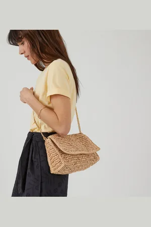 La Redoute Plaited Handbag with Chain Shoulder Strap