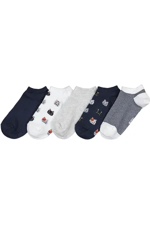 La Redoute Pack of 5 Pairs of Trainer Socks in Cotton Mix