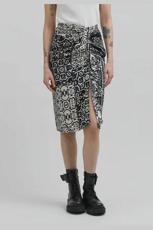 IKKS Recycled Patchwork Mini Skirt