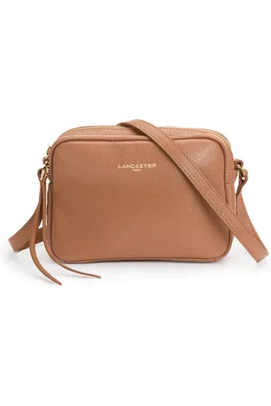 Lancaster Dune Mini Camera Bag in Leather with Crossbody Shoulder Strap