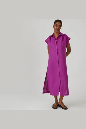 La Redoute Midi Linen Shirt-Dress