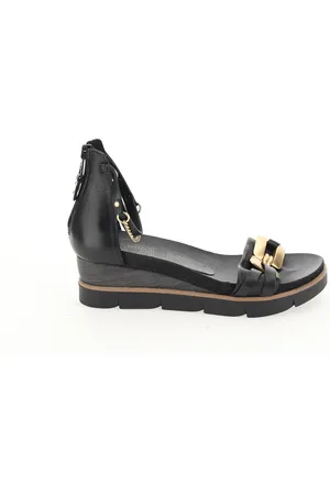 Mjus Leather Wedge Sandals