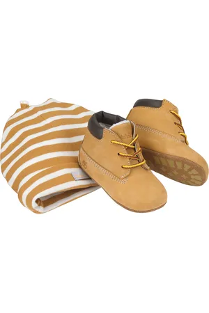 Timberland Baby C9680R Crib Bootie Gift Box in Leather