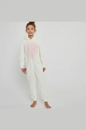 La Redoute Teddy Fleece Onesie with Cat Embroidery