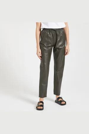 Oakwood Gift Leather Joggers, Length 26"