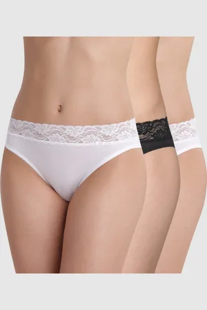 Dim Pack of 3 Feminine Midi Knickers in Stretch Cotton