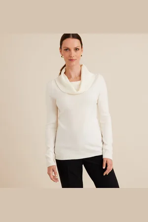 ANNE WEYBURN Soft Cowl Neck Jumper