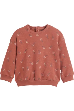 La Redoute Crew Neck Sweatshirt with Press-Stud Back