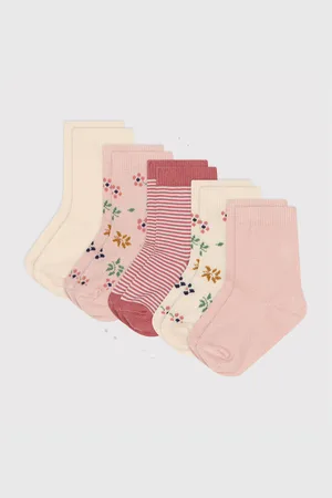 Petit Bateau Pack of 5 Pairs of Crew Socks in Cotton Mix