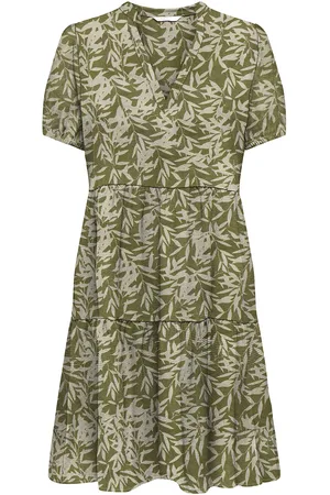 ONLY Leaf Print Mini Dress