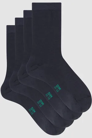 Dim Pack of 2 Pairs of Crew Socks in Organic Cotton