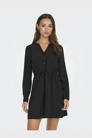 JDY Graphic Print Mini Dress with Long Sleeves