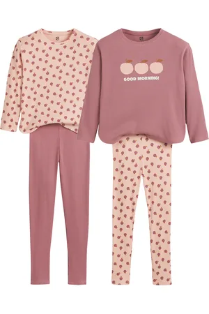 La Redoute Pack of 2 Pyjamas in Ribbed Apple Print Cotton