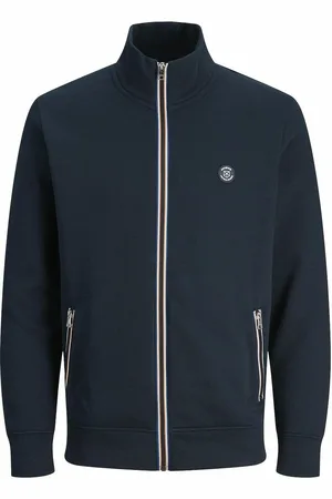 JACK & JONES Cotton Mix Track Top with High Neck
