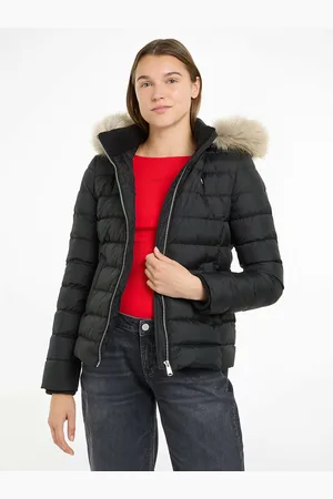 Tommy Hilfiger Short Hooded Padded Jacket with Zip Fastening