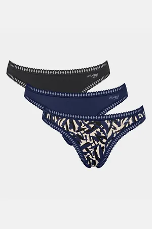 Sloggi Pack of 3 Go Crush Thongs in Cotton