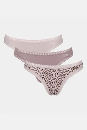 Sloggi Pack of 3 Go Crush Thongs in Cotton