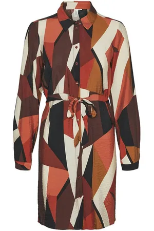 VERO MODA Mini Shirt Dress in Graphic Print