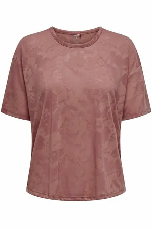 ONLY Aub-Bia Burnout T-Shirt, Loose Fit