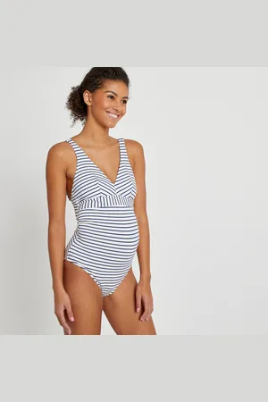 La Redoute Striped Halterneck Maternity Swimsuit