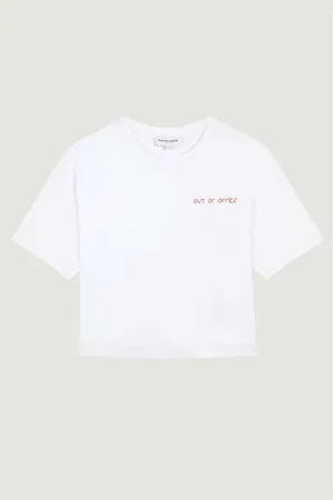 Maison Labiche Alesia Out of Office T-Shirt in Cotton with Short Sleeves